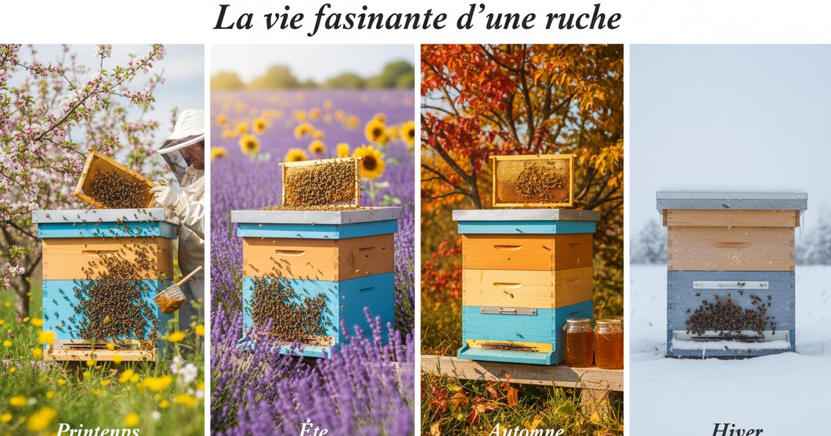 La vie fascinante d’une ruche au fil des saisons